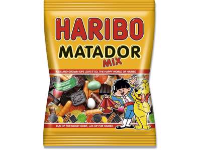 Matador Mix Haribo 135g/pose 42poser/æsk