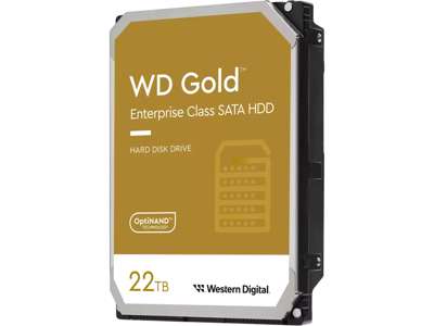 Western Digital Gold harddisk 22 TB 7200 rpm 512 MB 3.5" Serial ATA III