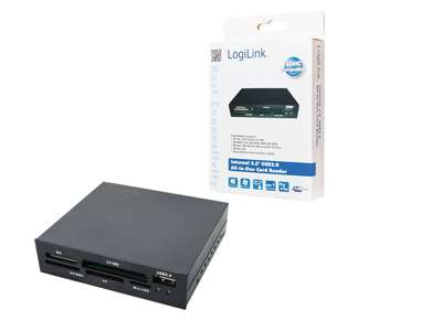 LogiLink CR0012 kortlæser USB 2.0 Intern Sort