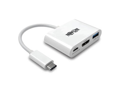 Tripp Lite U444-06N-HU-C dockingstation USB 3.2 Gen 1 (3.1 Gen 1) Type-C Hvid