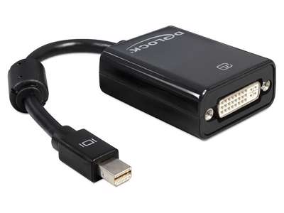 DeLOCK Adapter mini Displayport 0,18 m DVI-I Sort