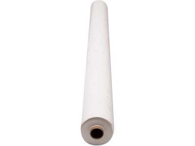 Borddug, Hvid, 120cm x 25m, Plastlamineret, Polysoft 