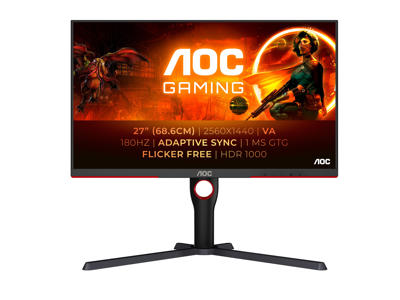 AOC G3 Q27G3XMN/BK computerskærm 68,6 cm (27") 2560 x 1440 pixel 2K Ultra HD LED Sort