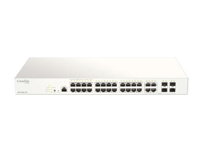 D-Link DBS-2000-28P netværksswitch Administreret L2 Gigabit Ethernet (10/100/1000) Strøm over Ethernet (PoE) Grå