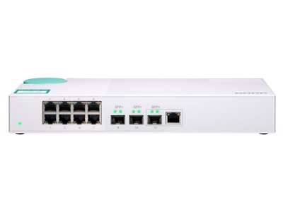 QNAP QSW-308-1C netværksswitch Ikke administreret Gigabit Ethernet (10/100/1000) Hvid