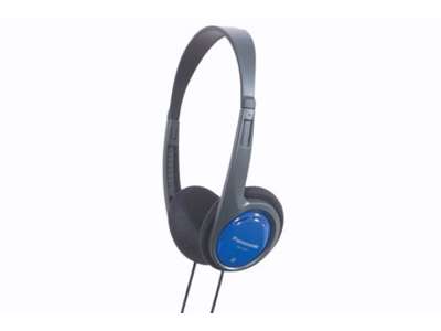 Panasonic RP-HT010E Hovedtelefoner Ledningsført Headset Musik Sort, Blå