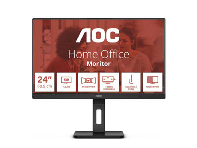 AOC E3 24E3QAF LED display 60,5 cm (23.8") 1920 x 1080 pixel Fuld HD LCD Sort