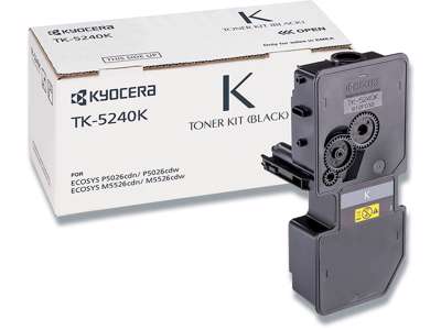 Toner, TK-5240K, Black-sort, 4.000 sider, Kyocera 