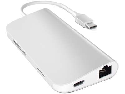 Satechi ST-TCMAS dockingstation USB 3.2 Gen 1 (3.1 Gen 1) Type-C Sølv