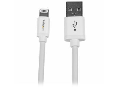 StarTech.com USBLT2MW Lightning kabel 2 m Hvid