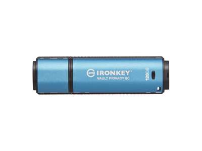 Kingston Technology IronKey 128 GB Vault Privacy 50 AES-256 krypteret, FIPS 197