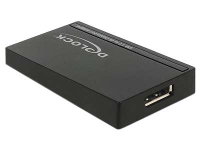 DeLOCK 62581 USB grafisk adapter 3840 x 2160 pixel Sort