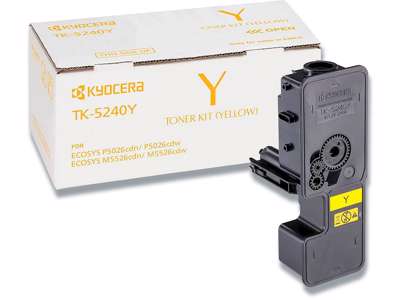 Toner, TK-5240Y, Yellow-gul, 3.000 sider, Kyocera 