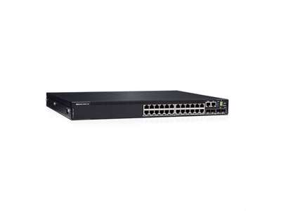 DELL N3224T-ON Administreret L2 Fast Ethernet (10/100) Strøm over Ethernet (PoE) 1U Sort