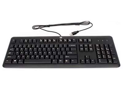 HP 672647-DH3 tastatur Universel USB Nordisk Sort