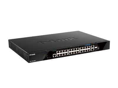 D-Link DGS-1520-28MP netværksswitch Administreret L3 Gigabit Ethernet (10/100/1000) Strøm over Ethernet (PoE) 1U Sort