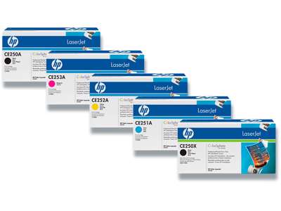 Toner, 504A, Cyan-blå, 7.000 sider, HP CE251A