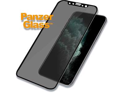 Skærmbeskyttelse, iPhone Xs Max/iPhone 11 Pro Max, Sort, 1 stk, PanzerGlass Case Friendly Privacy