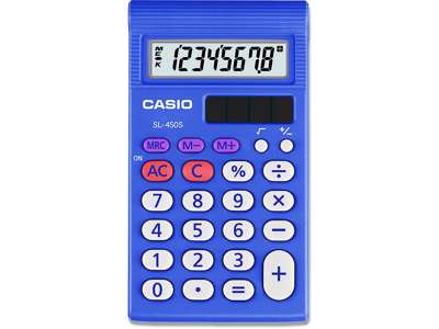 Lommeregner Casio SL-450S hardbox 8 cifre 7,8x67x120mm