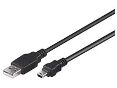 Microconnect USBAMB55 USB-kabel USB 2.0 5 m USB A Mini-USB B Sort