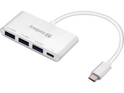 Sandberg USB-C to 3xUSB 3.0 Hub + PD