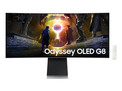 Samsung S34DG850SU computerskærm 86,4 cm (34") 3440 x 1440 pixel UltraWide Quad HD OLED Sølv