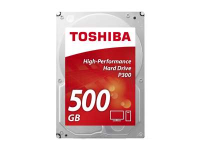 Toshiba P300 500GB harddisk 7200 rpm 64 MB 3.5" Serial ATA III