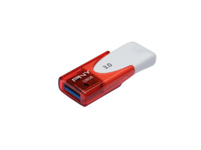 PNY Attaché 4 3.0 128GB USB-nøgle USB Type-A 3.2 Gen 1 (3.1 Gen 1) Rød, Hvid