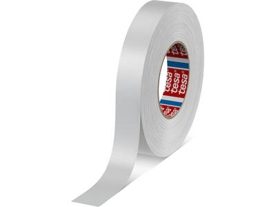 Tape - lærred, 25mm x 50m, Hvid, 1 rulle, Tesa Premium 4651