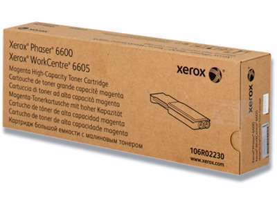 Toner, 6600, Magenta-rød, 6.000 sider, Xerox Phaser 106R02230