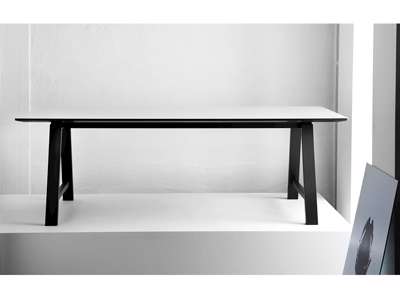 Mødebord, 220 cm, 95 cm, Bordplade: Hvid, Andersen Furniture T1 