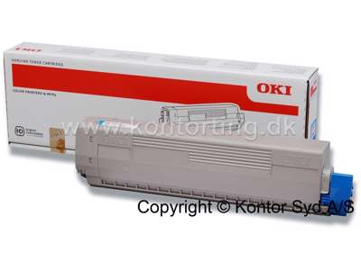 Toner, MC861, Black-sort, 9.500 sider, OKI 44059256