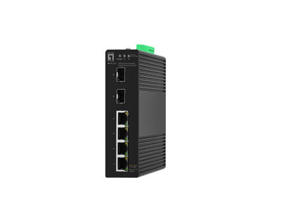 LevelOne IGS-2106 netværksswitch Administreret L2 Gigabit Ethernet (10/100/1000) Sort