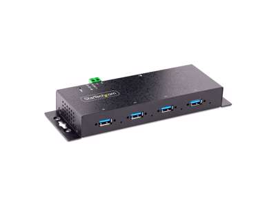 StarTech.com 5G4AINDNP-USB-A-HUB interface hub USB 3.2 Gen 1 (3.1 Gen 1) Type-B 5000 Mbit/s Sort