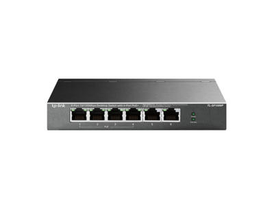 TP-Link TL-SF1006P netværksswitch Ikke administreret Fast Ethernet (10/100) Strøm over Ethernet (PoE) Sort