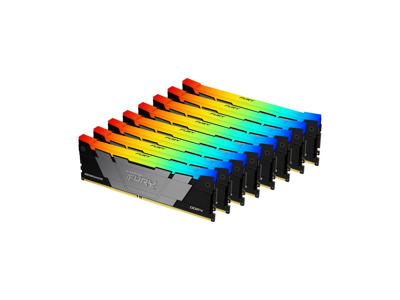 Kingston Technology FURY 256 GB 3200 MT/s DDR4 CL16 DIMM (sæt med 8) Renegade RGB