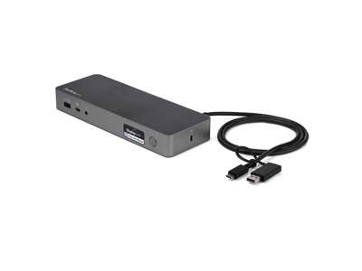 StarTech.com DK30C2DPPDUE dockingstation Ledningsført USB 3.2 Gen 1 (3.1 Gen 1) Type-C Sort, Grå