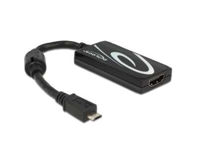 DeLOCK 4043619656431 USB grafisk adapter 3840 x 2160 pixel Sort