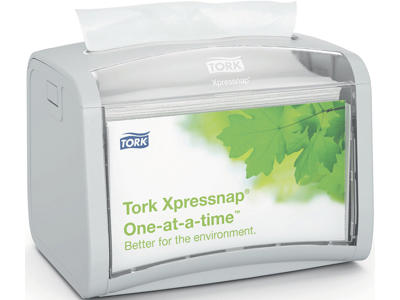 Servietdispenser, Bord, Lysegrå, Plast, Tork Xpressnap N4