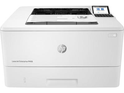 HP LaserJet Enterprise M406dn, Sort og hvid, Printer til Virksomhed, Print, Kompakt størrelse; Stærk sikkerhed; Tosidet print; Energibesparende; USB-print fra printerens forside