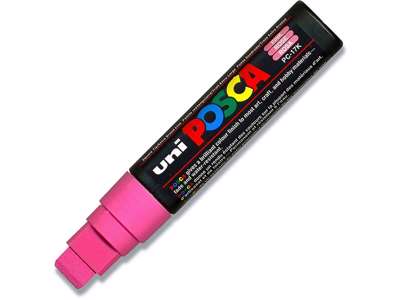 Paint marker, 15 mm, Pink, XXL spids, uni Posca PC-17K