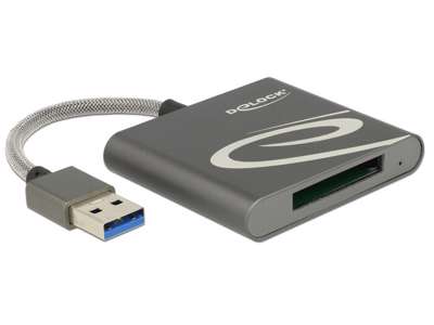 DeLOCK 91583 kortlæser USB 3.2 Gen 1 (3.1 Gen 1) Grå