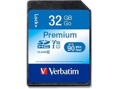 SD kort, SDHC, Class 10, 32 GB, Verbatim 