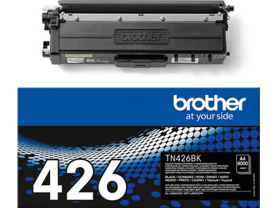 Toner, TN426BK, Black-sort, 9.000 sider, Brother 