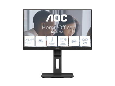 AOC E2 22E2UMF LED display 54,6 cm (21.5") 1920 x 1080 pixel Fuld HD Sort