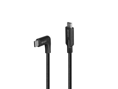 Lindy 32018 USB-kabel USB 3.2 Gen 2 (3.1 Gen 2) 1 m USB C Sort