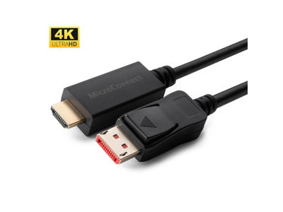 Microconnect MC-DP-HDMI-0504K videokabel adapter 0,5 m DisplayPort Sort