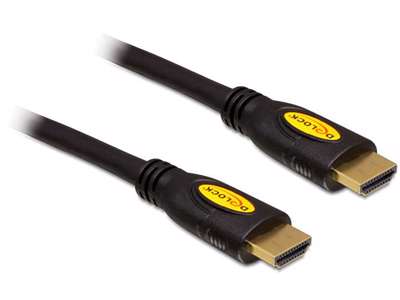 DeLOCK 83737 HDMI-kabel 0,5 m HDMI Type A (Standard) Sort