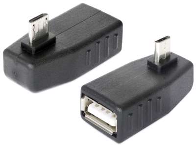 DeLOCK 65474 kabel kønsskifter micro USB-B USB 2.0-A Sort