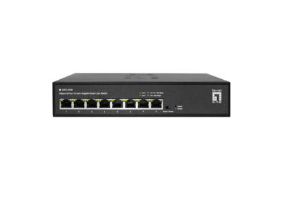 LevelOne GES-2208 netværksswitch Administreret L2 Gigabit Ethernet (10/100/1000) Sort